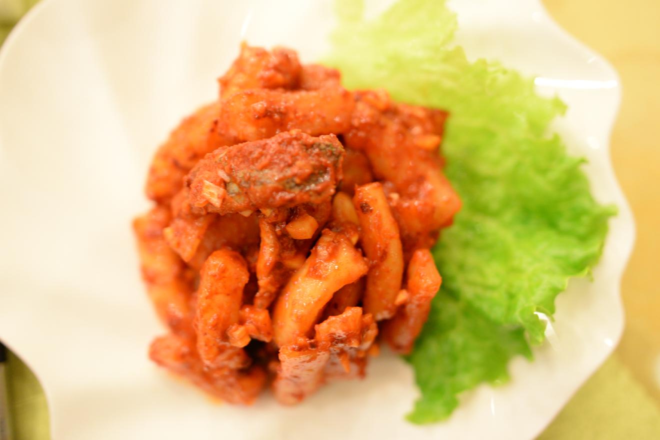 カレイの和え物（平壌海棠花（東大橋）） | 北京